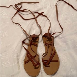 Lace up sandals